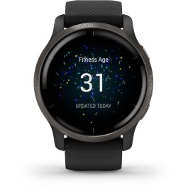Garmin Venu 2 Smartwatch GPS 45mm, Reloj Inteligente Fitness con Música, Pagos y Monitor de Salud, Color Negro