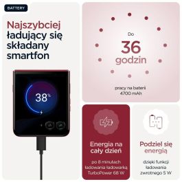 Smartphone Motorola PB8R0008PL Octa Core 16 GB RAM 512 GB Rojo