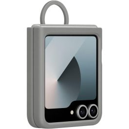 Samsung EF-PF741TJEGWW Funda de Silicona con Anillo para Samsung Galaxy Z Flip6, Gris - Protección para Móvil de 6.7"