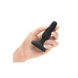 Plug anal con control remoto B-Vibe NOVICE Negro