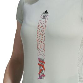 Camiseta de Manga Corta Mujer Adidas HF9288 Beige (XS)