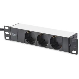 DIGITUS Armario Rack de Pared 9U 254 mm (10") 312x300mm (Ancho x Profundo) Capacidad 30kg Negro con Cerradura