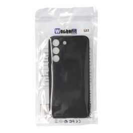 Carcasa negra de plástico soft touch para samsung s22