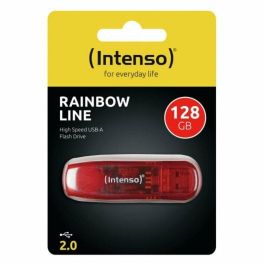 Memoria USB INTENSO Rainbow Line Rojo 128 GB