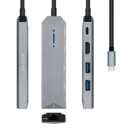 Aisens Dock Station 5 En 1 Usb-C A 1Xhdmi, 1Xrj45, 2Xusb, 1Xpd, Gris Precio: 26.59000047. SKU: S8423784