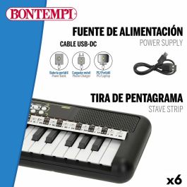 Teclado 37 Teclas Bontempi 42 x 4 x 15 cm (6 Unidades) Teclado 37 Teclas Bontempi 42 x 4 x 15 cm (6 Unidades)