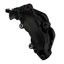 Foliatec FO2176 Pintura para Pinzas de Freno Kit 3 Componentes Midnight Negra Mate - Resistente a Químicos, Calor y Corrosión para 4 Pinzas