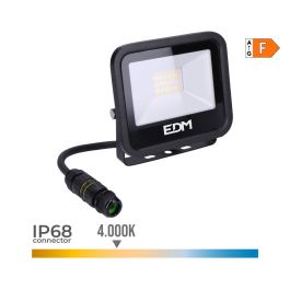 Edm Foco LED Proyector 20W 1520LM 4000K Luz Día Black Series IP65, 120° Ángulo Apertura, 25000H Vida