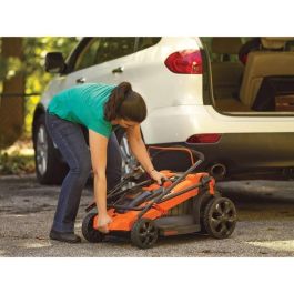 BLACK & DECKER Cortacésped eléctrico 48 cm 2000W, función mulching, 7 alturas de corte 30-100mm y recogedor 50L