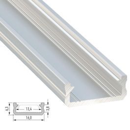 Perfil de Aluminio Tipo D, Acabado En Bruto, 2,02 Metros Precio: 6.69000046. SKU: B1AWBV39TX