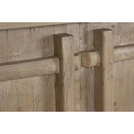 DKD Home Decor Aparador Antik china top Natural 4 Puertas Olmo Macizo 230 x 96 x 48 cm