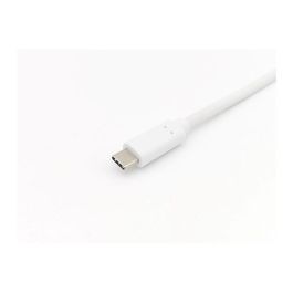 EQUIP 128362 Cable USB-C a USB-C 3.2 Gen 1 Macho/Macho 2 metros Blanco 60W PD