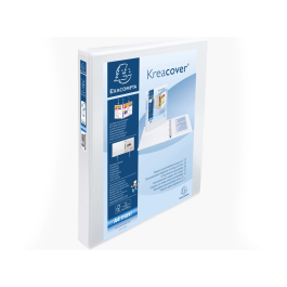 Exacompta Carpeta Canguro 2 Anillas 30 mm Din A4+ Personalizable Polipropileno Blanco