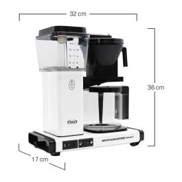 Moccamaster KBG Select Cafetera de Filtro 1.25L 1520W Blanco Matt White