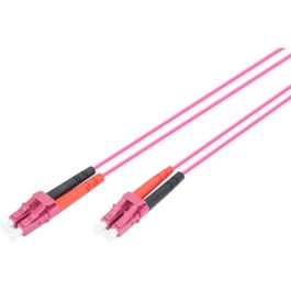 Digitus LWL Patchkabel LC -> LC 1.00m Multimode Duplex OM4 Fibra Óptica Multimodo Violeta 2mm LSZH