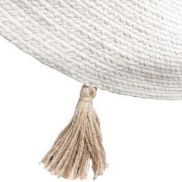 Home Deco Factory Alfombra Redonda con Flecos Mirage Beige Diámetro 90 cm para Salón/Dormitorio