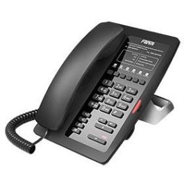 Fanvil H3 Teléfono IP de Hotel Negro con Cable, PoE, Contestador Automático y Marcación Rápida