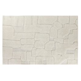 DKD Home Decor Alfombra Crudo Lana Algodón con Relieve 160 x 230 cm