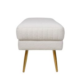 Descalzadora Moderno DKD Home Decor Blanco Dorado 45 x 50 x 106 cm Descalzadora Moderno DKD Home Decor Blanco Dorado 45 x 50 x 106 cm