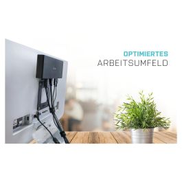 Hub USB i-Tec C31QUATTRODOCKPD Negro