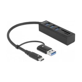 DeLOCK Concentrador USB 3.2 Gen 1 Hub 3 Puertos + Lector de Tarjetas SD y MicroSD con Conector USB Tipo-C o Tipo-A, compatible con Windows, Mac, ChromeOS Precio: 55.94999949. SKU: B1ABZQ6SWA