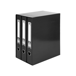 Liderpapel Módulo Archivador Folio 2 Anillas Mixtas 40mm Negro