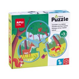 Puzzle Asociación Trío Animales 18821 Apli