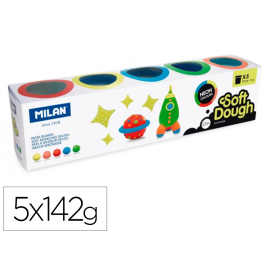 Pasta Modelar Milan Soft Dough Neon Caja De 5 (Botes De 142 Gr.) Precio: 7.49999987. SKU: B1JVV2KH96
