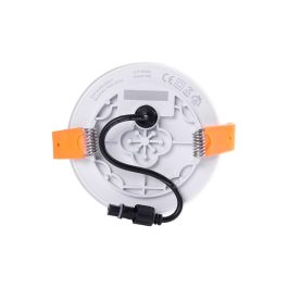 LUM Placa LED Circular sin Marco 8W 569Lm 4200K Empotrable IP65 Blanco Ref: LUM-NSDL-R100-W