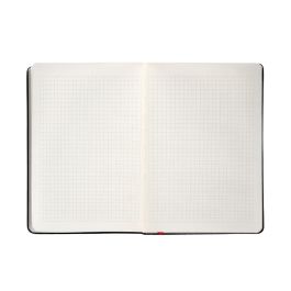 Cuaderno Con Gomilla Antartik Notes Tapa Dura A4 Hojas Cuadricula Negro Y Rojo 100 Hojas 80 gr Fsc