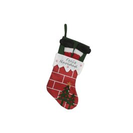 DKD Home Decor Calcetín Navidad Tradicional Rojo y Negro Poliéster 50 x 28 cm Precio: 5.94999955. SKU: B1JPLE2GQN