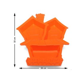Plato Plástico Naranja Forma Casa Encantada 32x26 cm Halloween Precio: 1.5851. SKU: B1BK4HKQ3Y