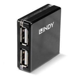 Hub USB LINDY 42742 Negro