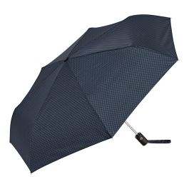 C-Collection Paraguas Mini Plegable Automático 7 Varillas Pongee Ø94cm - Estampado Cuadros, Incluye Funda