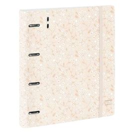 Safta Carpeblock PP Foam 4 Anillas 35mm con Recambio "Light Pink Flowers" 27x32x4 cm