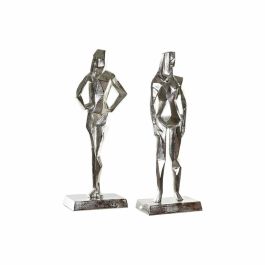 Figura Moderno DKD Home Decor Plateado 13 x 62 x 23 cm (2 Unidades) Precio: 54.96546. SKU: S3017292