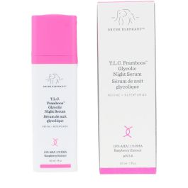 Drunk Elephant T.L.C. Framboos Glycolic Suero Noche AHA/BHA 30 ml – Reduce Poros y Líneas Finas