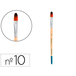 Liderpapel Pincel Nº 10 Punta Filbert/Lengua de Gato Pelo Sintético Certificado para Acrílica y Acuarela con Control y Flexibilidad Precio: 40.777. SKU: B1F54ATL3Q