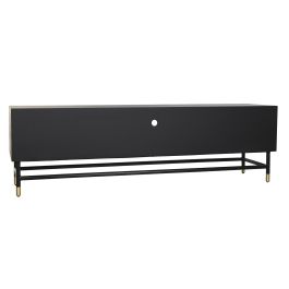 DKD Home Decor Mueble TV Moderno Negro Gris 40 x 50 x 170 cm