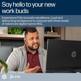 Poly BT700 Voyager Free 60 UC Auriculares In-ear Inalámbricos ANC Carbon Black con Adaptador USB-A y Estuche de Carga Básico