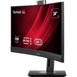 Viewsonic VG3457CV Monitor Curvo 34" UWQHD 21:9 USB-C/HDMI/DP con Webcam y Ethernet