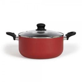 Livoo MEP151R Horno holandés 28 cm antiadherente, sin PFOA ni PFOS, mangos silicona, apto todo tipo fuegos (incl. inducción).
