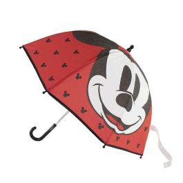 Cerdá Paraguas Manual Mickey de EVA 45 cm para Niños, con Edad Recomendada de 3 a 12 años, Color Rojo