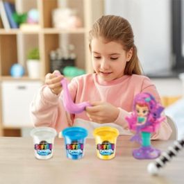 Lexibook LEX3380743110110 Peluquería de Sirena Brillante en Play-Doh Suave y Moldeable