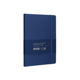 Cuaderno Con Gomilla Antartik Notes Tapa Blanda A5 Hojas Lisas Azul Marino 80 Hojas 80 gr Fsc