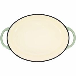 Menastyl 6020072 Cacerola Redonda de Hierro Fundido Esmaltado Verde 6,5 Litros