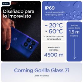 Motorola edge 60 pro 6.67" P-OLED 12GB RAM 512GB 5G Dual SIM Android 15 Cámara 50MP 6000mAh Azul