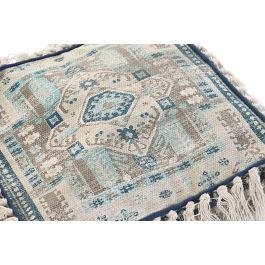 Cojin Suelo Arabe DKD Home Decor Azul Beige 40 x 40 x 40 cm