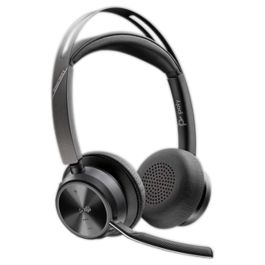 HP Voyager Focus 2 UC Auriculares Inalámbricos USB-C/A Certificados para Microsoft Teams, Oficina/Centro de Llamadas, Negro