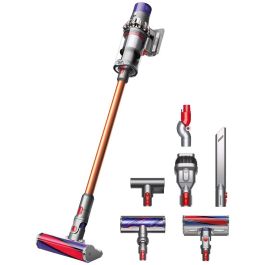 Dyson V10 Absolute – Aspiradora Escoba Sin Cable, 2 en 1, Ciclónica, para Todo Tipo de Suelos (Níquel/Cobre)